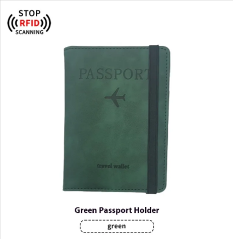 Leather Passport & Luggage Tag Set