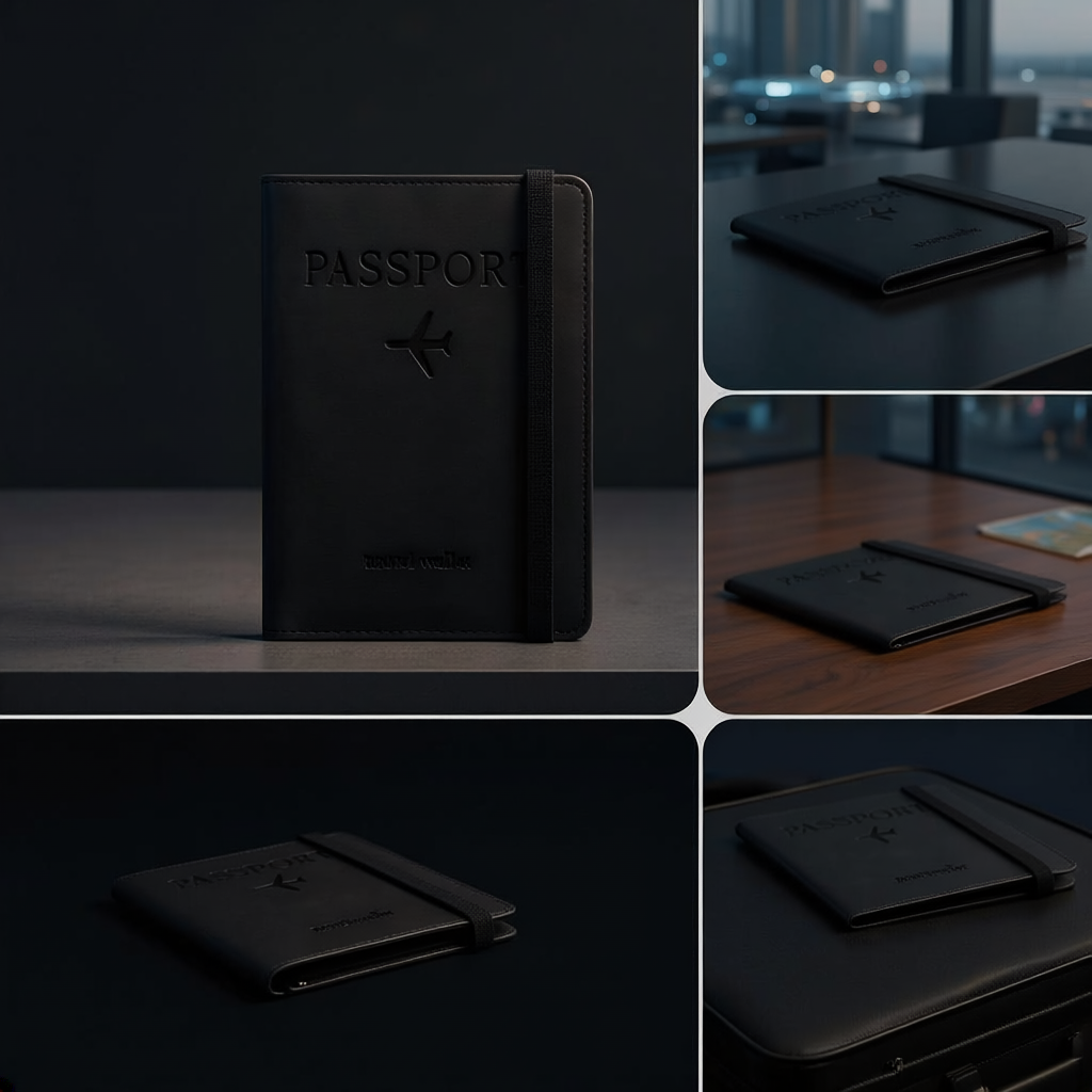 Leather Passport & Luggage Tag Set
