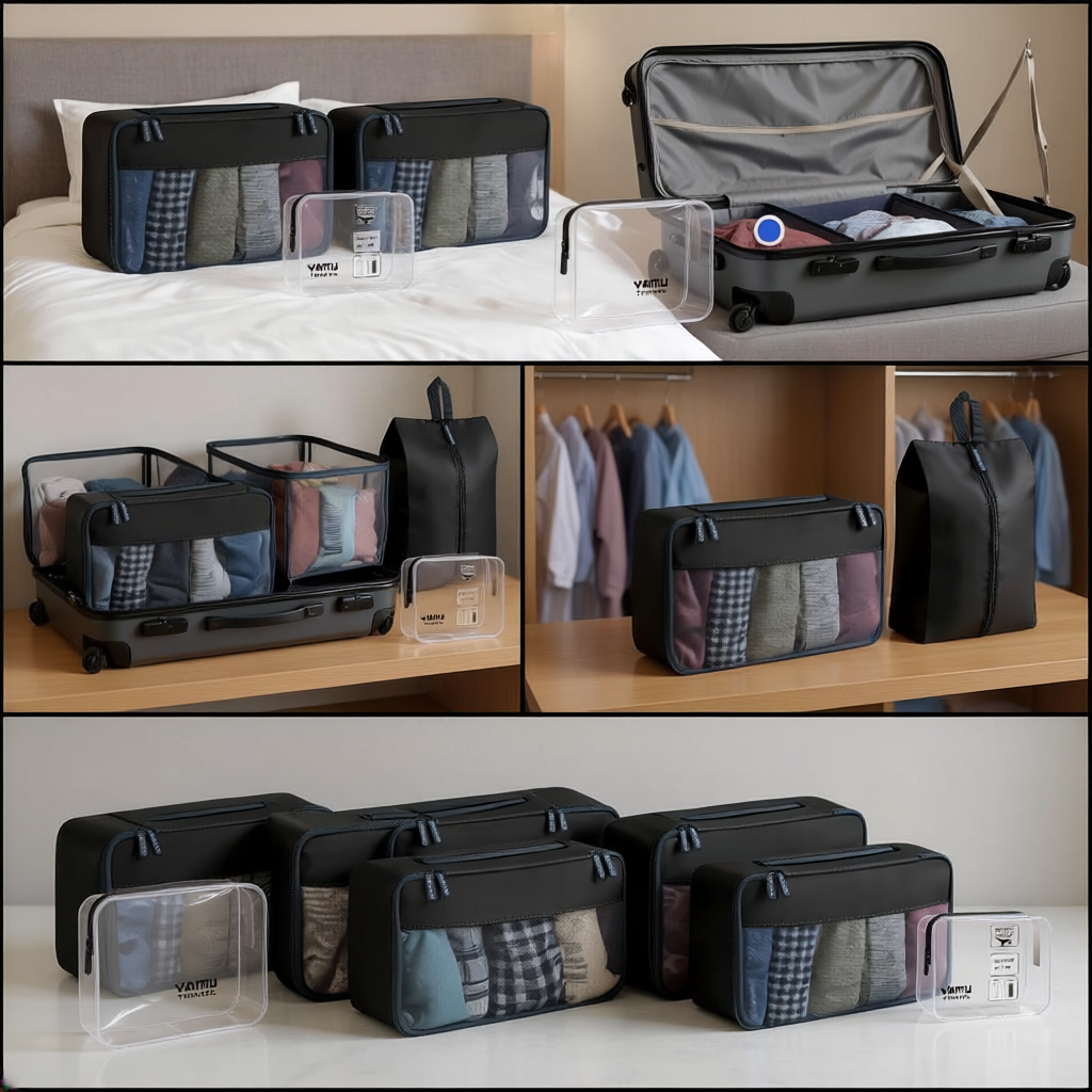 YAMIU Packing Cubes-7 Pcs luggage organizer bags