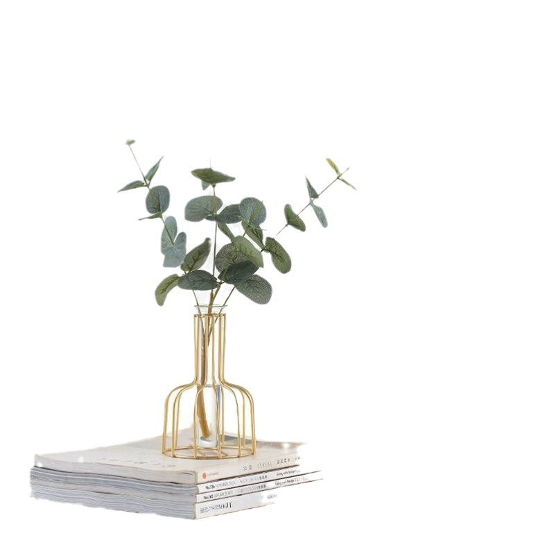 Iron Metal Vase for Hydroponic Decor