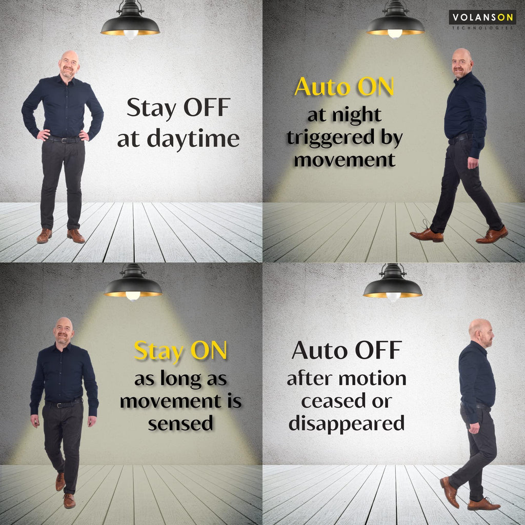 Motion Sensor Light Bulbs-Dusk to Dawn Sensor Motion Detector Bulb