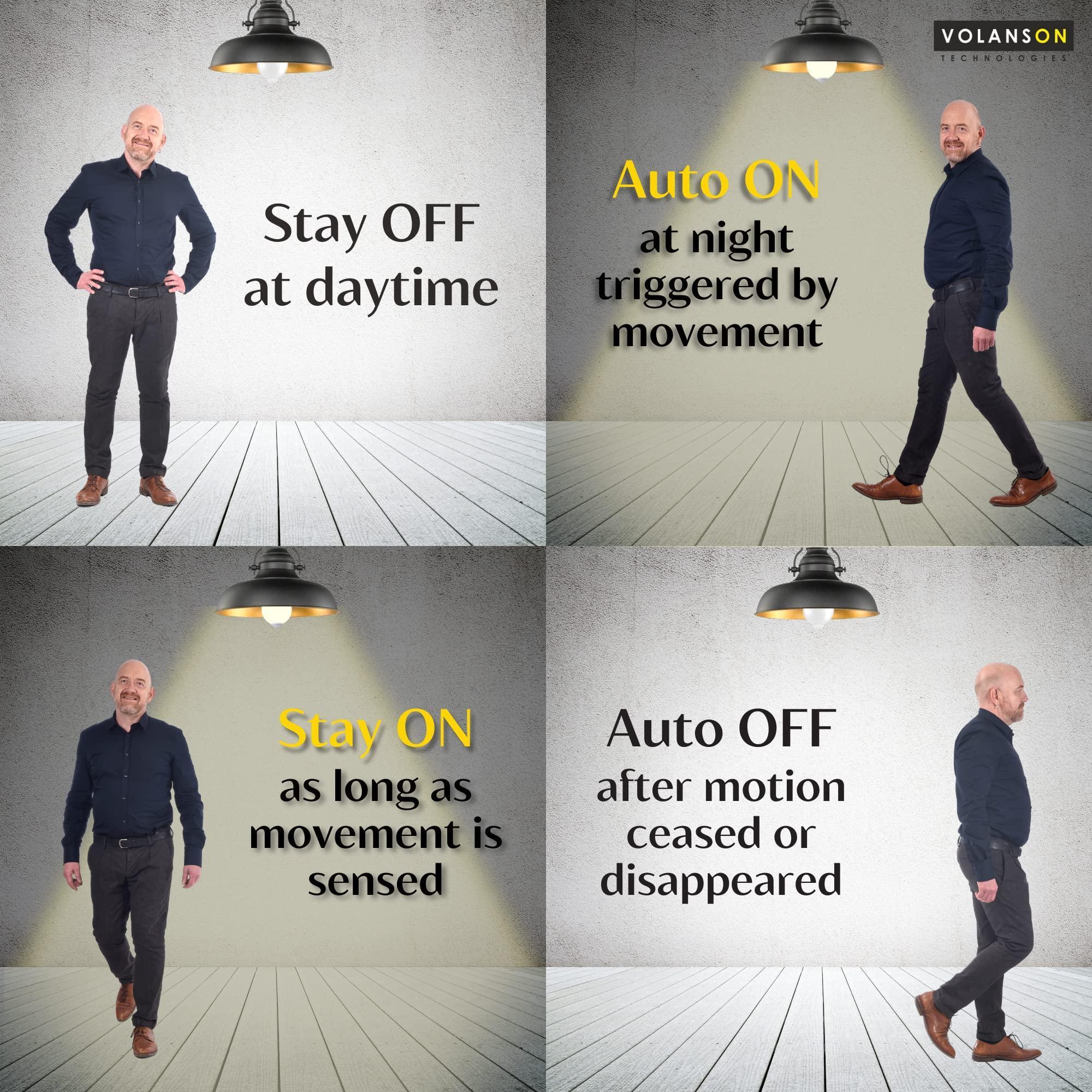Motion Sensor Light Bulbs-Dusk to Dawn Sensor Motion Detector Bulb