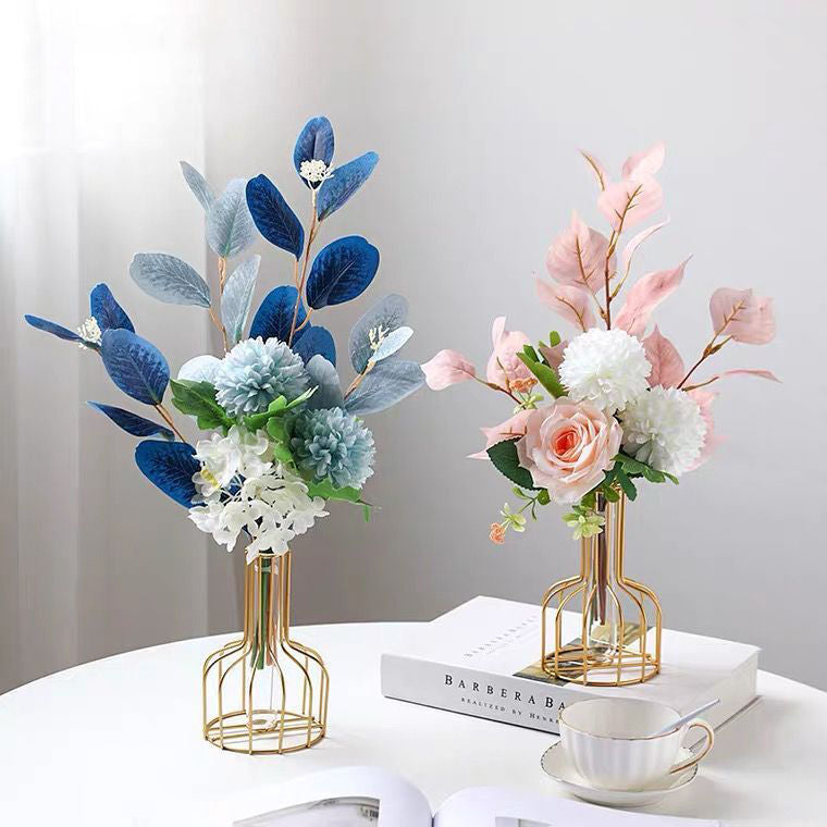 Iron Metal Vase for Hydroponic Decor